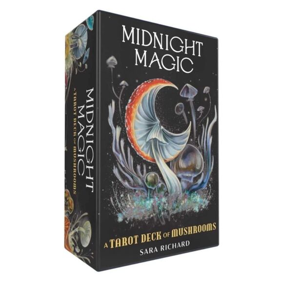 Midnight Magic Mushroom Tarot Deck and Guidebook - Picture 1 of 6